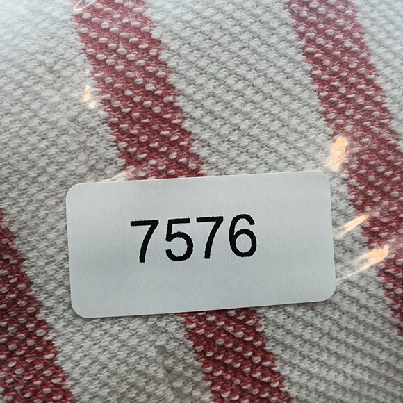 Womens Natural Reflections Hoodie Sweatshirt Red White Striped V Neck Size XL - Picture 8 of 8